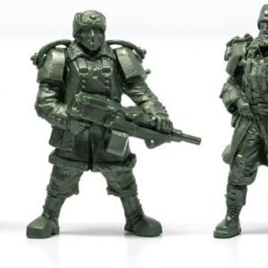 Fantasy Creature Mini Action Figure Playset- Polar Guardsmen 2 inch 1/32- 5 pcs Fantasy Figures – XL 1/32nd Scale DND Characters Accessories RPGs and Soldiers