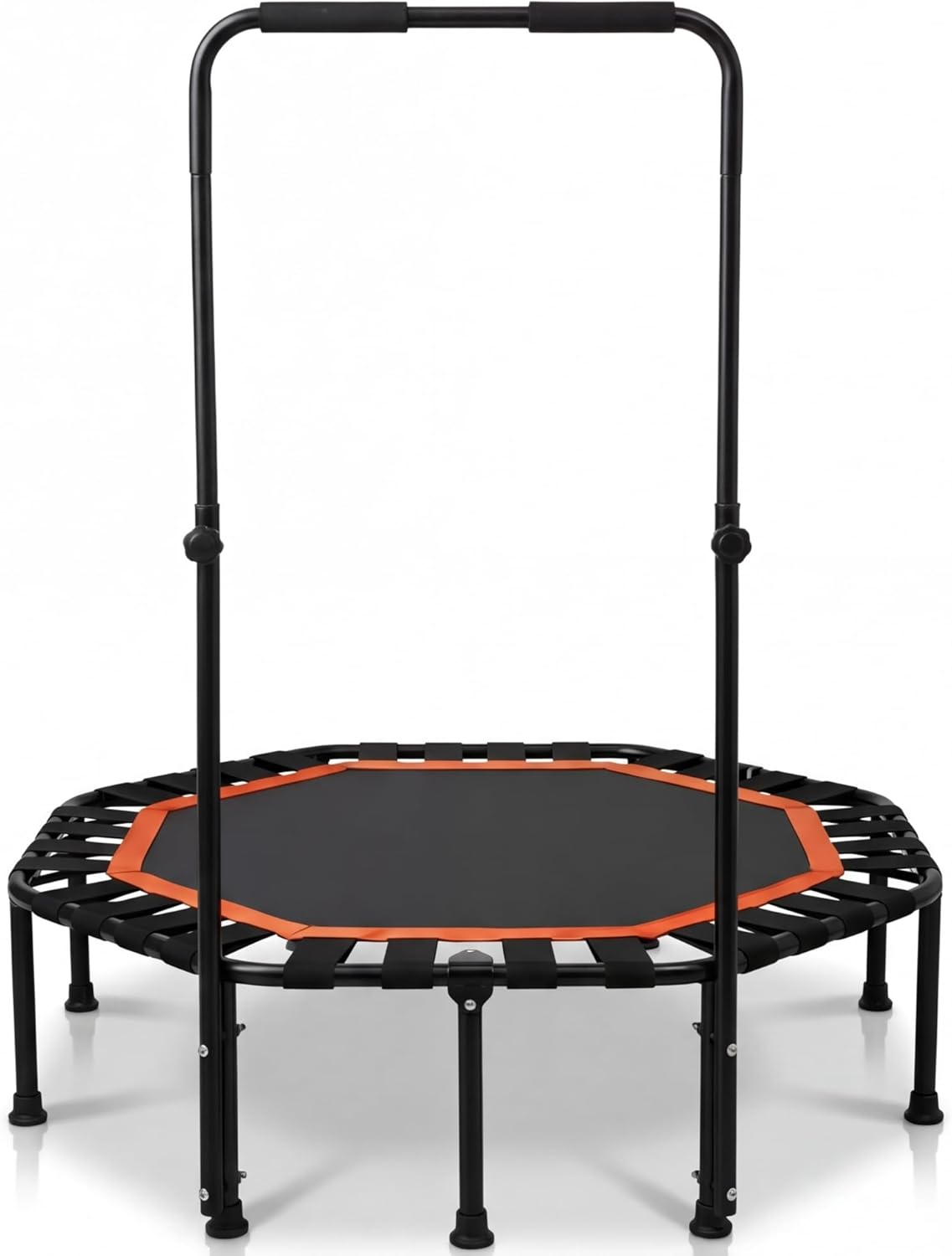 Lunai 42-Inch Octagonal Indoor Rebounder with Handle | Compact Fitness Trampoline for Adults & Kids | Safe, Sturdy Home Cardio Trainer for Exercise & Balance