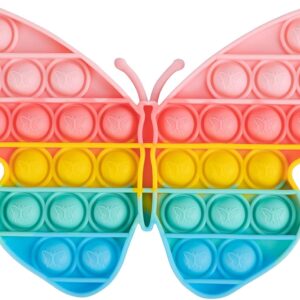 Pop Bubble Fidget Sensory Toys, Squeeze Sensory Toys, Novelty Gifts for Boys and Girls, Stress Relief and Anti-Anxiety Tools for Kids and Adults (Butterfly)