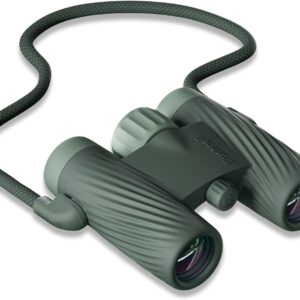 Bushnell A1 10×25 Compact Binoculars for Adults & Kids, Waterproof, Fogproof, 10X Magnification, Fully Multi-Coated Lenses & Rubber Armor – Cilantro Green