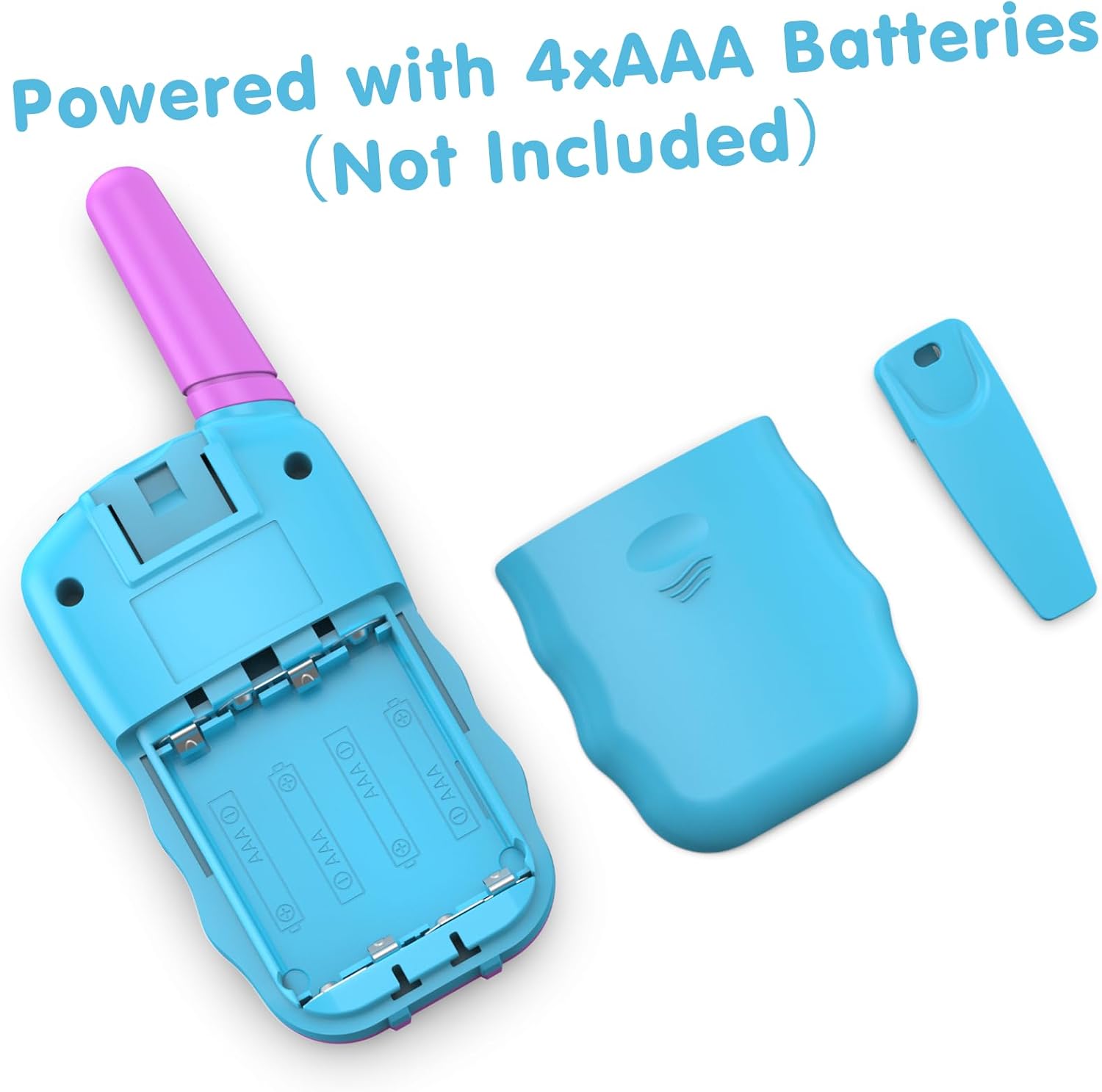 Selieve Toys for 3-14 Year Old Children's, Walkie Talkies for Kids 22 Channels 2 Way Radio Toy with Backlit LCD Flashlight, 3 Miles Range for Outside, Camping, Hiking Purple - Image 2