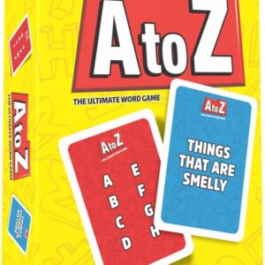 Viral Studios A to Z – Fast-Paced Word Game for Families & Game Nights – Race the Timer, Flip Letters & Shout Answers – Fun Card Game for Kids, Teens & Adults, Ages 8+, 2+ Players