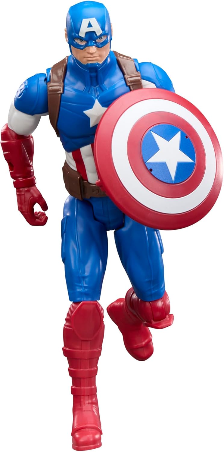AVENGERS Marvel Titan Series Captain America 11.5-Inch (29.2 CM) Action Figure, Super Hero Figures & Toys for Kids, Ages 4+ - Image 4