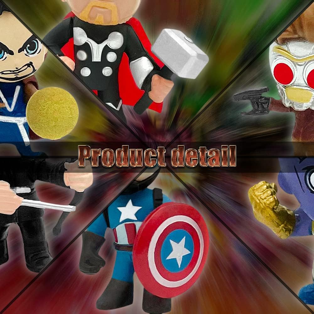 Mini Superhero Toys, 26PCS Minifigures Small Action Figures Superhero Party Birthday Decorations for Kids’ Christmas Stocking, Easter Eggs Cake Toppers Collectibles - Image 4