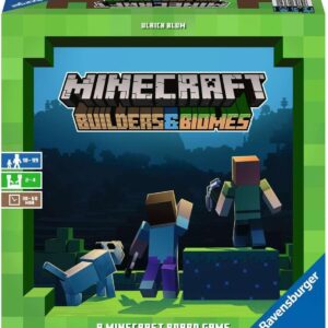 Ravensburger Minecraft: Builders & Biomes – Engaging Strategy Board Game | Ideal for 2-4 Players | Perfect for Ages 10 & Up | Authentic Minecraft Experience | Great Gift for Minecraft Enthusiasts