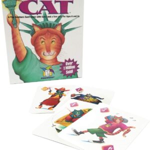 Gamewright Rat‑A‑Tat Cat Card Game – Family Board Games & Kids Games | Memory & Strategy Game for Kids 6+ | Quick Play Card Game for Family Game Night, 2‑6 Players