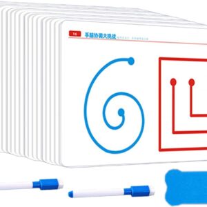 Brain Activation Exercises, Neurokids BrainGames for Kids, Brain-Development Training Cards, 20 Brains Training Card Game, Left & Right Brains Development Card for Parent-Child Interaction