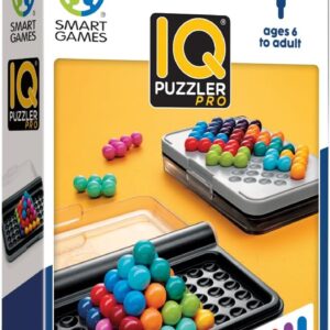 SmartGames IQ Puzzler Pro | Boost Logic and Problem Solving Skills | Level Up with 120 2D and 3D Challenges from Easy to Expert | Great for Ages 6 – Adult | A Fun Travel Game in a Portable Case