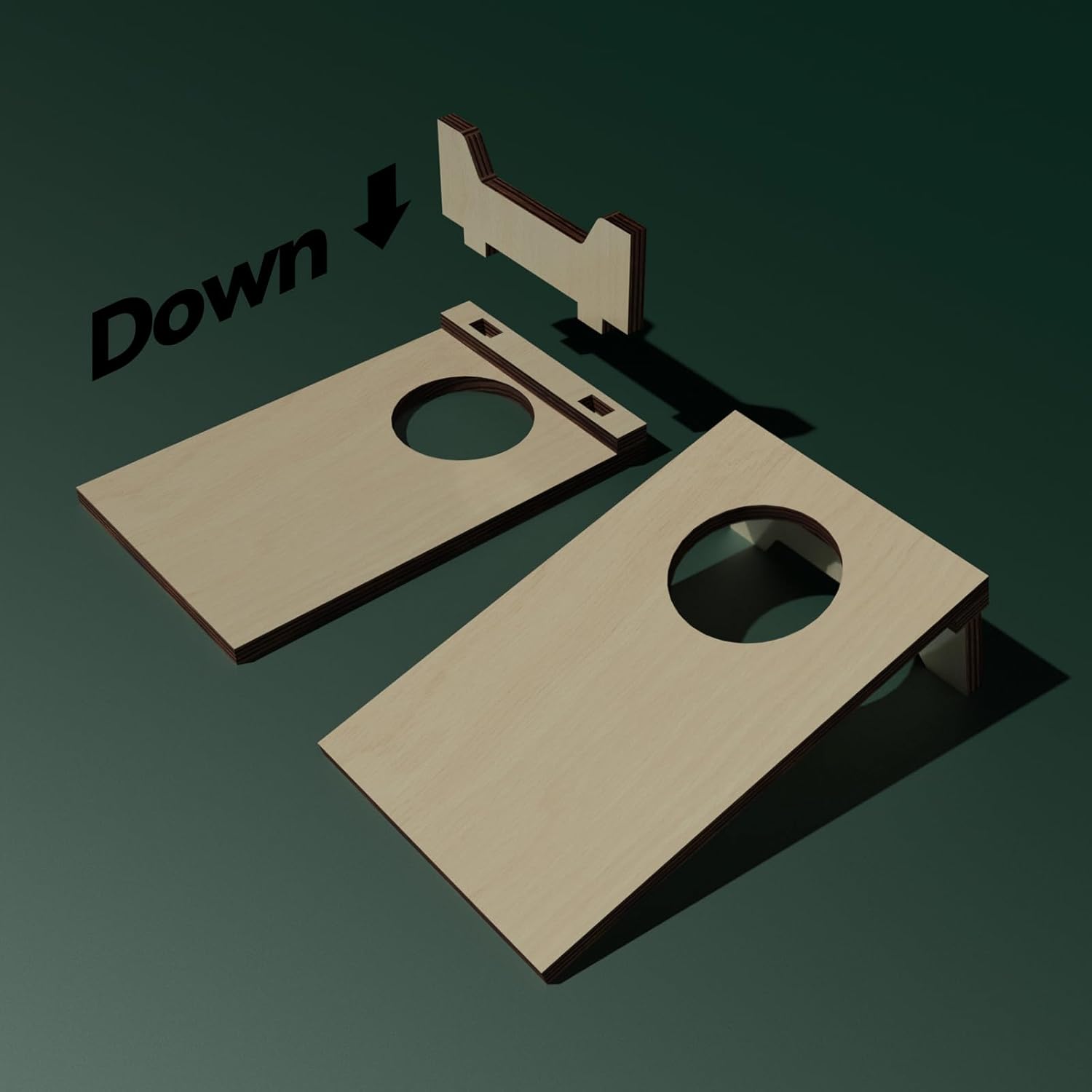 2PCS Mini Tabletop Cornhole Boards, 4.7" W x 7.7" L Wooden Desktop Toss Game with 8 Bean Bags, Portable Game Set for Travel Home - Image 5