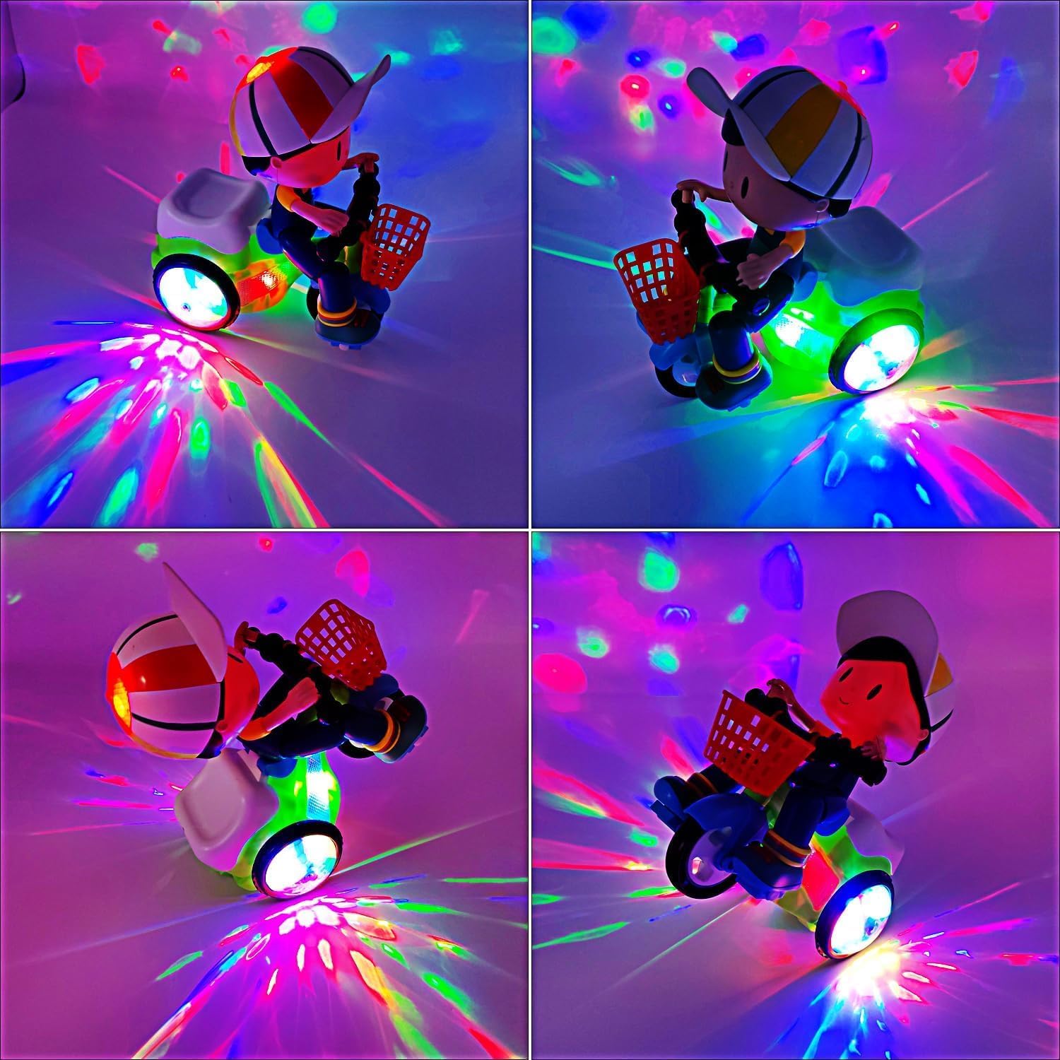 Toyvian Creative Intelligent Tricycle Toy for Design Multi-Functional Riding Options No Battery Required Outdoor Fun for Boys - Image 4