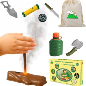 Kids Educational Camping Toys – Indoor/Outdoor Toys for Toddlers and Kids Ages 4-8, 3-6 | Great Halloween, Holiday and Birthday Gift Ideas (Explorer Kit)