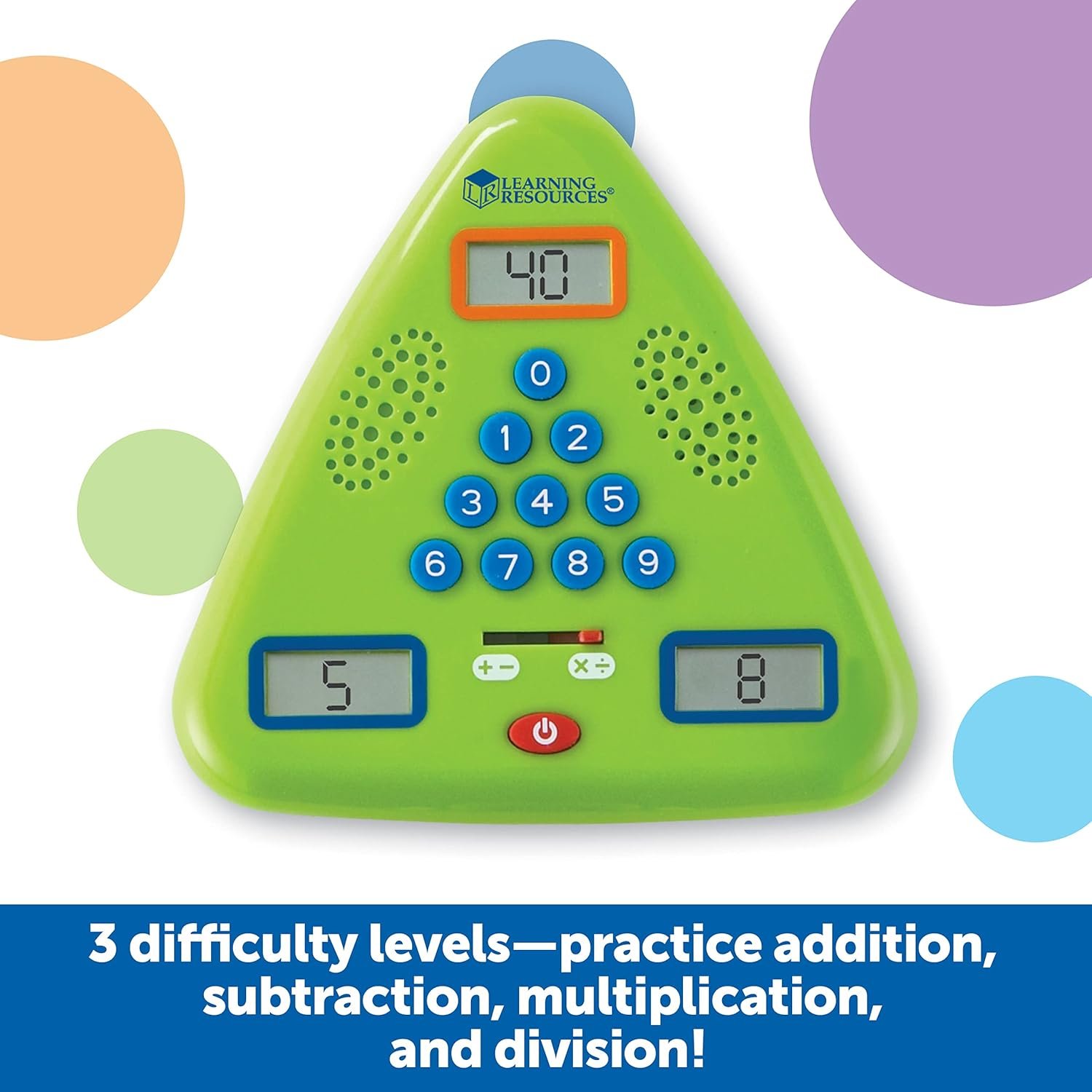 Learning Resources Minute Math Electronic Flash Card - Classroom Must Haves, Homeschool Supplies, Math Manipulatives, Multiplication Chart, Educational Toys for Toddlers, Back to School - Image 3