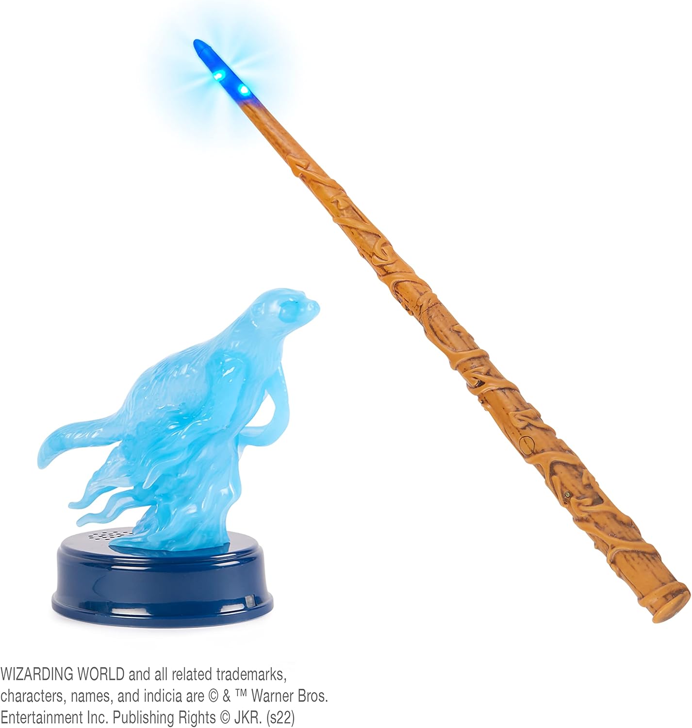 Wizarding World Harry Potter, 13-inch Hermione Granger Patronus Spell Wand with Otter Figure, Lights and Sounds, Kids Toys for Ages 6 and up - Image 3