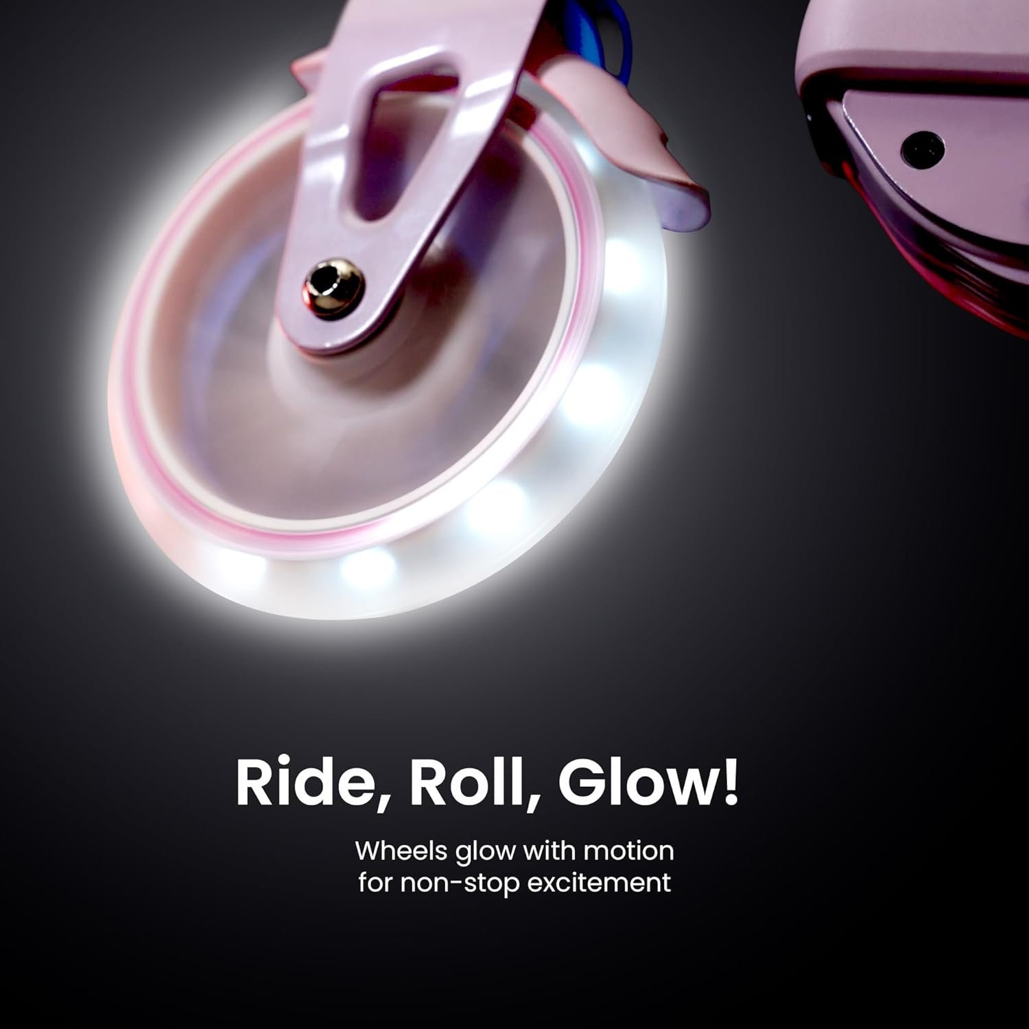 Aero Scooter for Kids 5-8 | Dynamic Lights, Hand Brake & Shock Absorption | Boys Girls 2 Wheels Kick Scooter | Foldable & Height Adjustable - Image 6