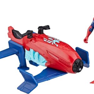 Marvel Epic Hero Series Web Splashers Spider-Man Hydro Jet Blast, 4-Inch Action Figure and Vehicle Playset, Super Hero Toys for Kids 4 and Up