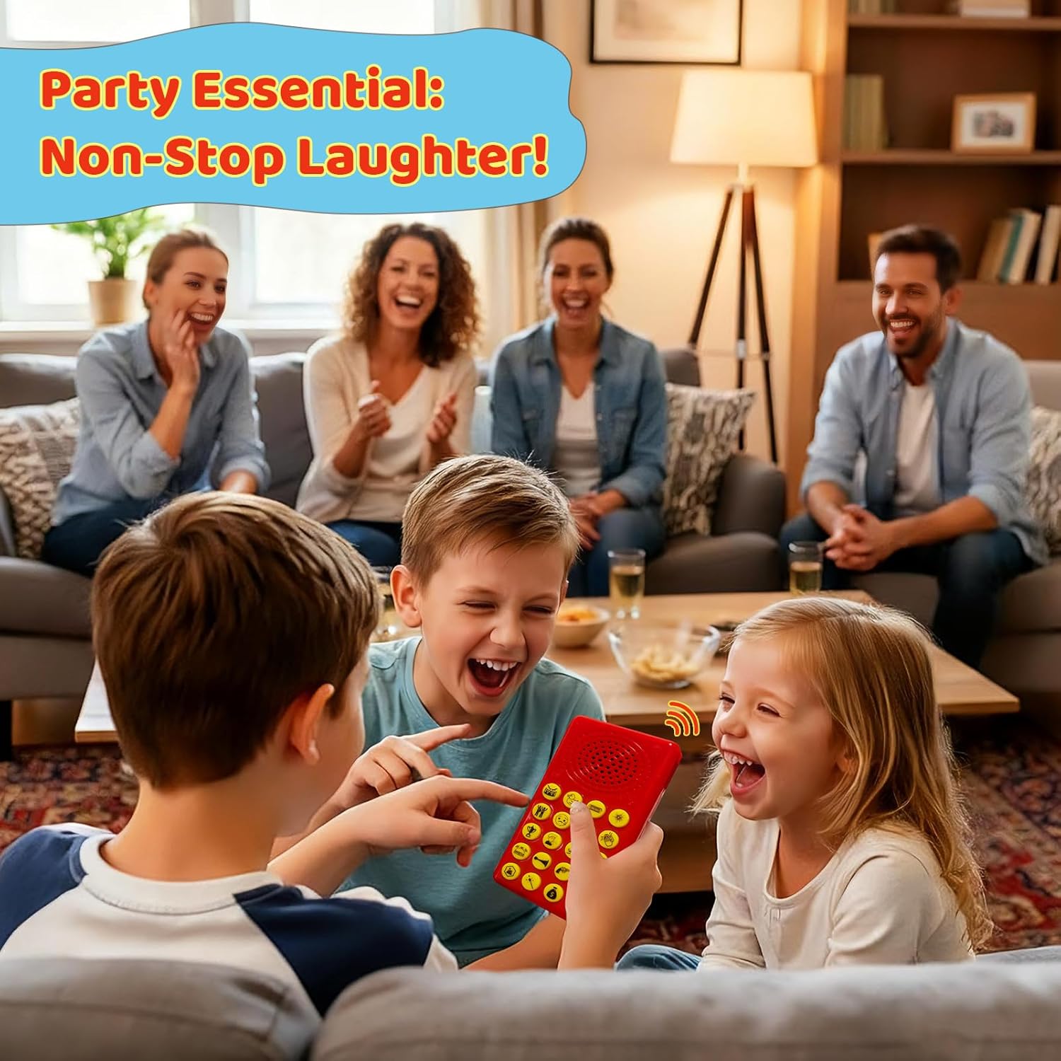 Sound Effects Machine - Noise Maker for Kids - 20 Funny Sounds with Volume Control - Portable Electronic Sound Maker for Party, Game Night and Family Fun - Image 8