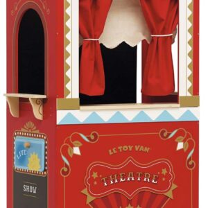 Le Toy Van – Wooden Educational Puppet Theatre | Kids Role Play Toy | Great As A Gift – Suitable for 3 Years + (TV333)