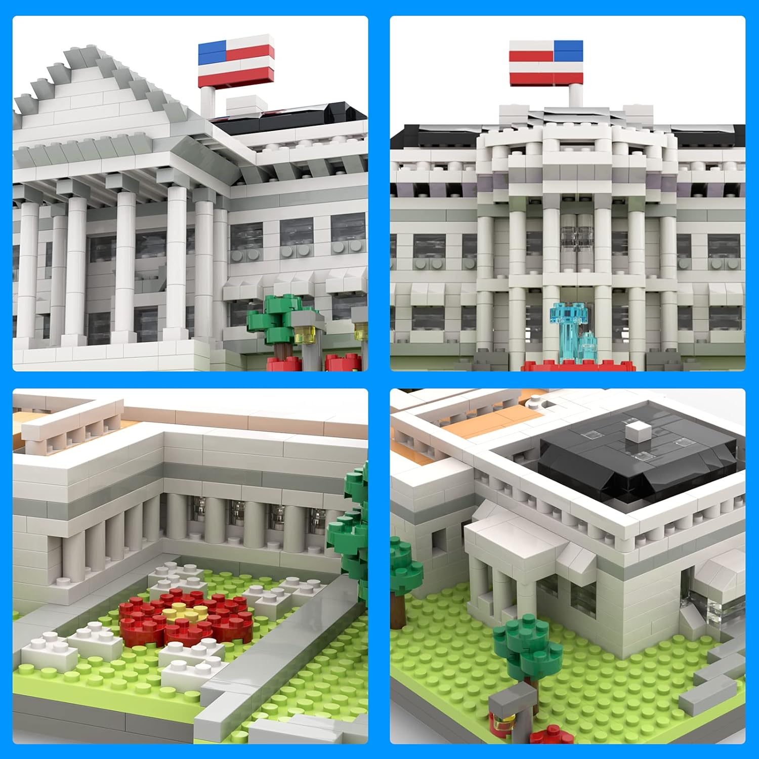 SEMKY Micro Mini Blocks White House Famous Landmark Model Set,(3000Pieces) -Building and Architecture Toys Gifts for Kid and Adult - Image 5