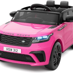 Kids Ride On Car with Remote, Licensed Land Rover Kids Electric Car, Ride On Toys for Children 4-8 with Mp3 Player, Rocking, Pull Rod