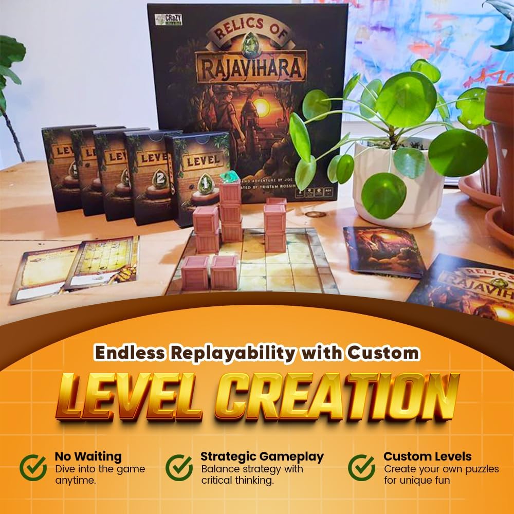 Relics of Rajavihara – Solo Puzzle Adventure Game with 50 Challenges Across 5 Floors – Strategic Logic Board Game for All Ages – Replayable Brain Teasers for Endless Fun - Image 6