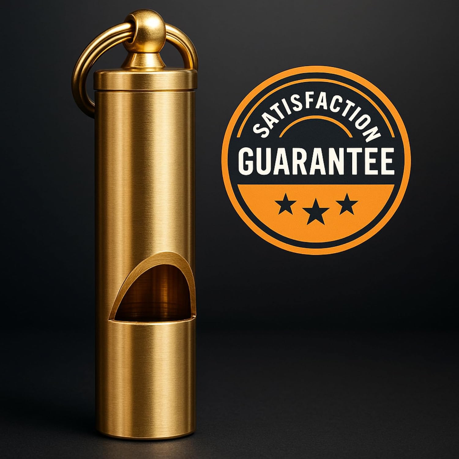 Loudest Brass Whistle — The Original 2-Inch Premium Emergency Whistle 125db+ One Piece Outdoor Survival Whistle On Key-Chain or Hang Around Your Neck and Carry it Anywhere! - Image 7