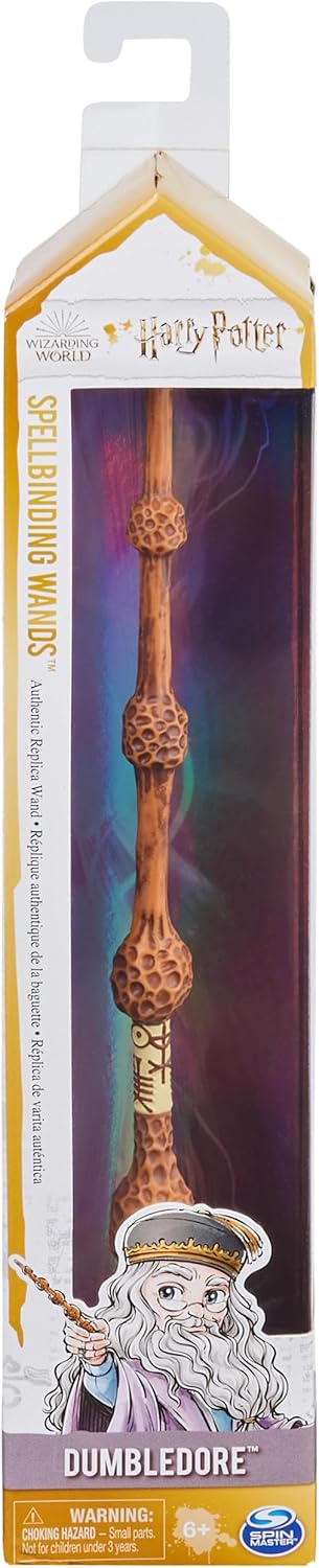 Wizarding World Harry Potter, 12-inch Spellbinding Albus Dumbledore Magic Wand with Spell Card, Easter Basket Gifts, Kids Toys for Ages 6 and up - Image 2