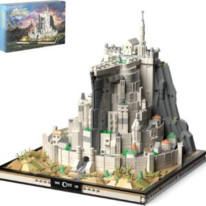 MOC Castle Architecture Mini Building Block Set with Light, Compatible with Lego Ideas STEM Building The City Lord Set for Adult Film Fans,STEM Christmas Birthday Gift Toy for Boy Kids 8-14 1680PCS