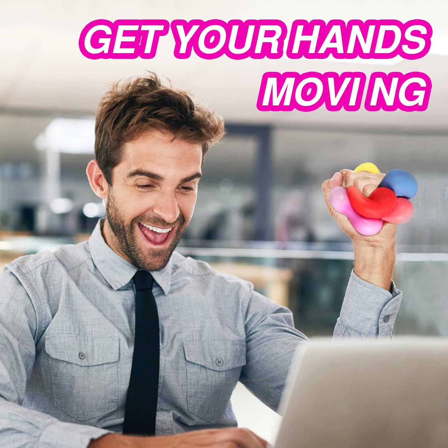 24 Pack Slow Rising Stress Cube , Dough Stress Balls Soft Fidget Squishy Toys for Anxiety Relief, Pull Stretch Classroom Prize Party Favors Toys for Kids - Image 6