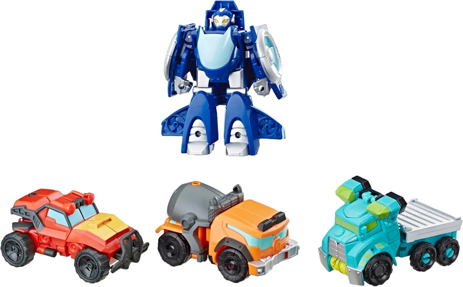 Playskool Heroes Transformers Rescue Bots Academy Rescue Team Pack, 4 Collectible 4.5" Converting Action Figures, Toys for Kids Ages 3 & Up (Amazon Exclusive) - Image 2