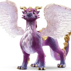 Schleich Bayala – 7″ Nightsky Dragon Figurine Toy with Moveable Wings – Cute Fantasy Fairy Animal Figure for Girls and Boys – Purple Wyvern Mythical Creature for Imaginative Play – Kids Age 5+ | 70762
