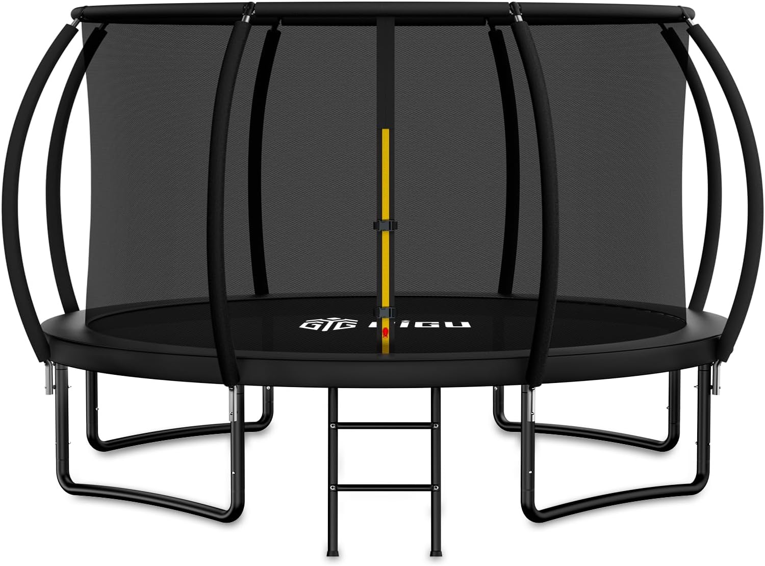 Gigu 10FT 12FT 14FT 15FT 16FT Recreational Trampolines with Enclosure Net and Ladder and Anti-Rust Coating, ASTM Approved Trampoline Outdoor for Kids and Adults Outdoor Yard Trampolines