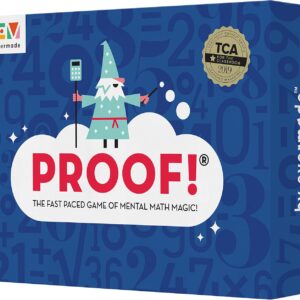 Evermade Proof Math Game – Fast-Paced Mental Math Card Game for Kids Ages 9-12, Teens & Adults – Teacher’s Choice Award Winning STEM Educational Game for Family, Classroom & Homeschool