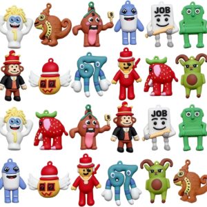 24PCS Steal a Brainrot Figure Set, 12 Styles Desk Display Characters, Steal a Brainrot Figures Assortment for Funny Room Accent Collection