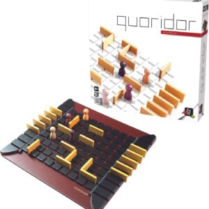 Quoridor – Over 1 Million Sold! Mensa Select Winner | Wooden Abstract Strategy Game for Adults and Families | Ages 8+ | 2 to 4 Players | 1 Minute to Learn, 15 Minutes to Play