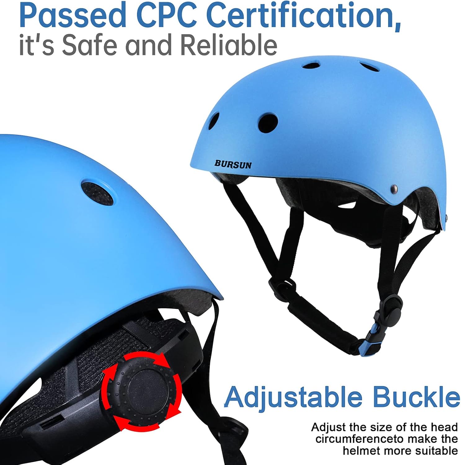 Kids Bike Helmet Adjustable Toddler Bike Helmets for Kids 2-5-8/8-14 Years with Knee Elbow Wrist Pads for GirlsBoys Youth Skateboard Bicycle Helmet for Scooter Roller Skating Balance Bike - Image 4