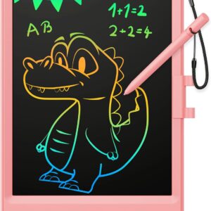 KOKODI LCD Writing Tablet, 8.5 Inch Toddler Doodle Board Drawing Tablet, Erasable Reusable Electronic Drawing Pads, Educational and Learning Toy for 3-8 Years Old Boy and Girls (Pink)