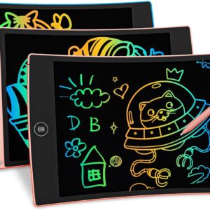 bravokids Toys Gifts for 3-6 Years Old Girls Boys, 3 Pack LCD Writing Tablet with 6 Stylus, 8.5 inch Colorful Doodle Board Drawing Pad for Age 3 4 5 6 7 8 Years Old Kids