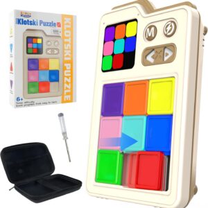 SMILESSKIDDO Super Slide Puzzle Games, Original 1000+ Challenges & 3 Modes, Brain Teaser Puzzle, Super Electronic Sliding Puzzles Toy Gifts for Kids & Adults, Fun Unblocking Logic Game