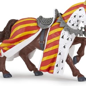 Papo – Realistic Tournament Horse Figure Toy for Kids – Ages 3+ – Fantasy & Medieval Collection – Creative Play Knights – Gift Idea Toy for Girls and Boys – 5.7 in X 2.4 in X 3.7 in