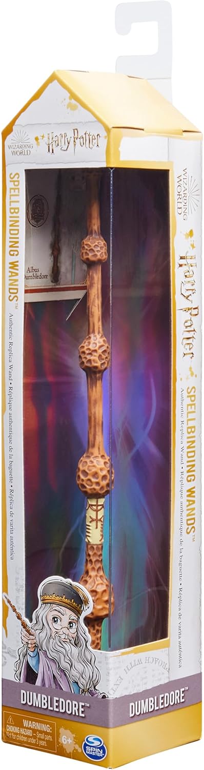 Wizarding World Harry Potter, 12-inch Spellbinding Albus Dumbledore Magic Wand with Spell Card, Easter Basket Gifts, Kids Toys for Ages 6 and up - Image 9