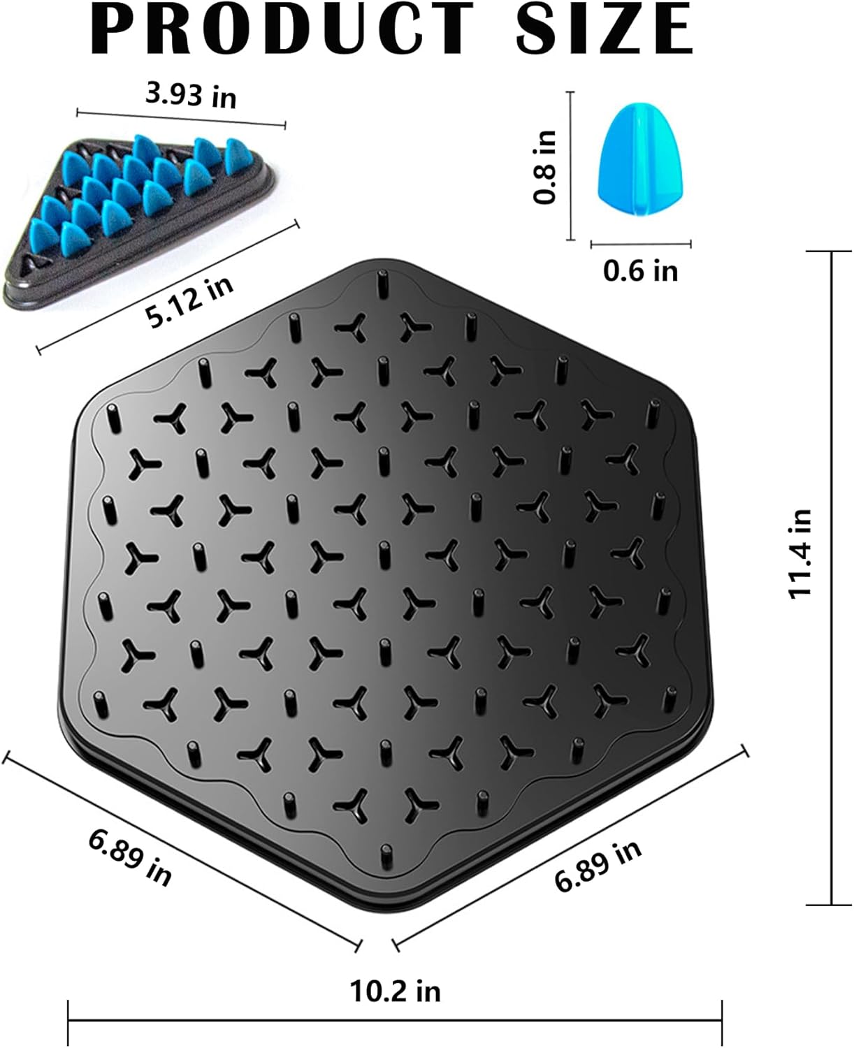 Chain Triangle Chess Game, Rubber Band Geoboard Chess Game, Strategy Board Games for Family Night Game, Family Games for Kids and Adults, 2 to 4 Players - Image 6