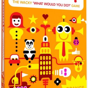 SUSSED The Wacky ‘What Would You Do’ Social Card Game – Simple Fun for Kids, Teens and Adults – Easy Family Travel Game for Road Trips – Ages 7 and Up – Orange Deck