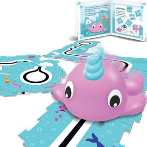 Learning Resources Coding Critters Go Pets Dipper the Narwhal – 14 Pieces, Ages 4+ Screen-Free Early Coding Toy For Kids, Interactive STEM Coding Pet, Toddler Learning Toys