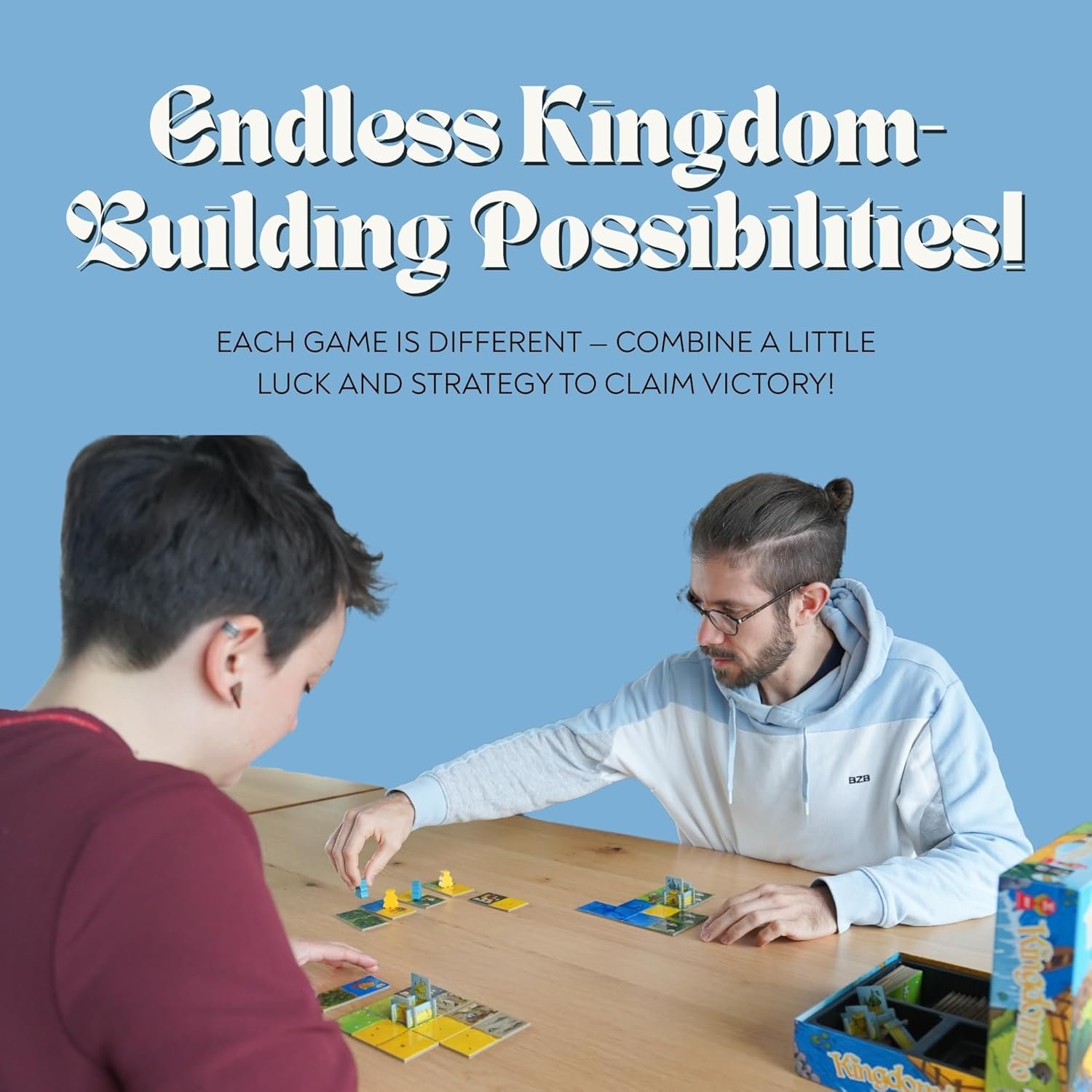 Blue Orange Games Kingdomino Award Winning Family Strategy Board Game, 2-4 players - Image 5