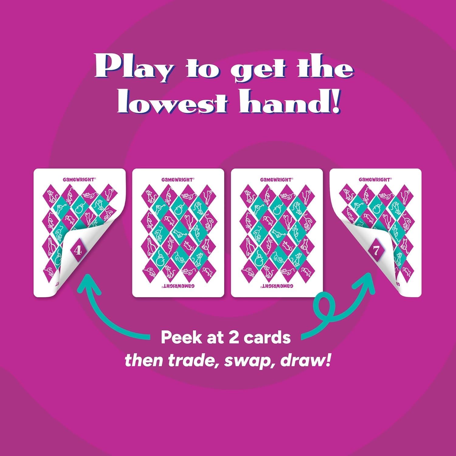 Gamewright Rat‑A‑Tat Cat Card Game – Family Board Games & Kids Games | Memory & Strategy Game for Kids 6+ | Quick Play Card Game for Family Game Night, 2‑6 Players - Image 2