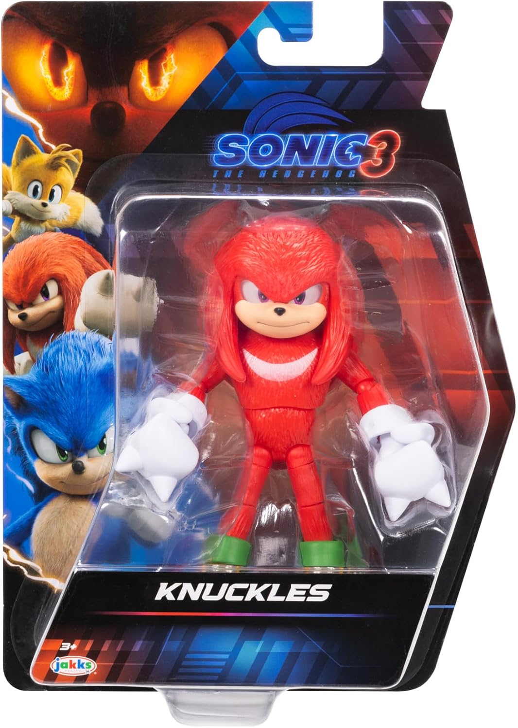 Sonic 3 Movie Action Figures 5-Inch Knuckles Collector Toy Figure, Highly Articulated for Boys Girls - Officially Licensed Sonic The Hedgehog 3 Movie Product - Image 6