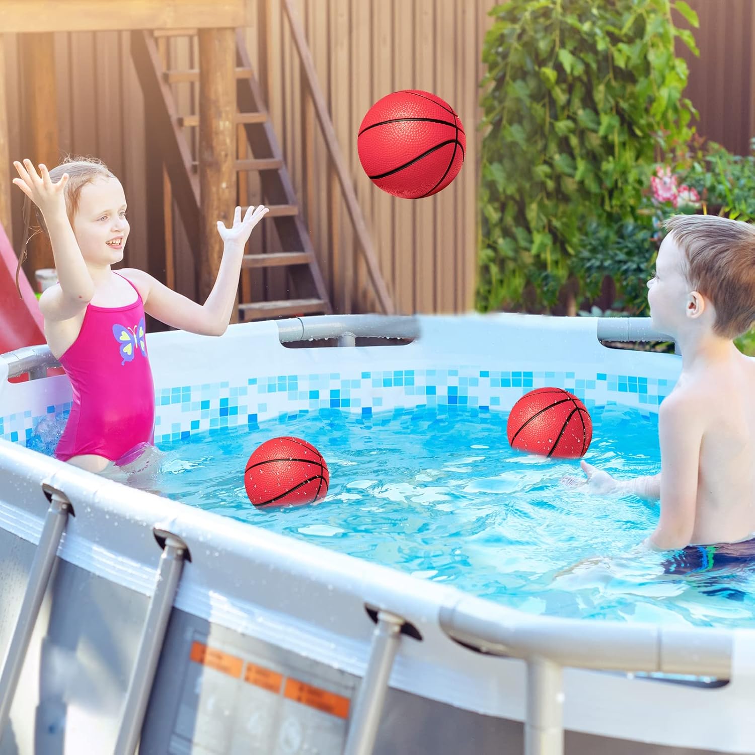 Iyoyo Mini Basketballs,3 Pack 6" Inch Small Basketball Set with Pump Over The Door Mini Hoop Basketball Replacement Toy for Toddlers,Kids,Teenagers for Pool,Indoors,Outdoors - Image 8