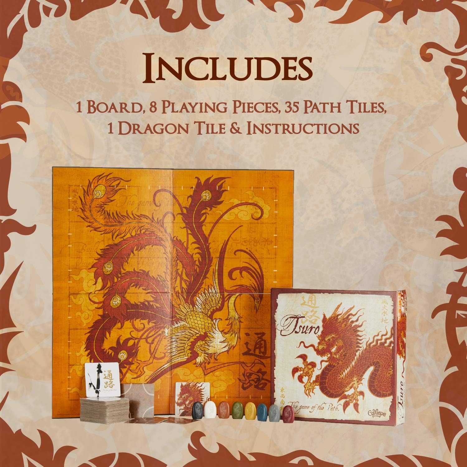 Calliope Tsuro - The Game of The Path - A Family Strategy Board Game For Adults and Kids 2-8 Players Ages 8 & Up - Image 5