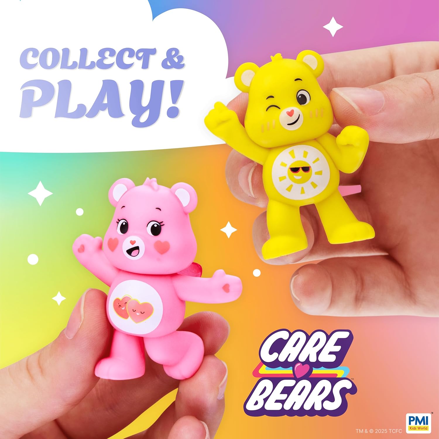Care Bears Mini Collectible Figures | 12 Pack Deluxe Box | 12 Surprise Mini Figures with 2 Rare Hidden | Official Bears Collectibles by PMI Kids World | Assortment A to C (Assortment B) - Image 3