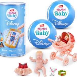 My Mini Baby Disney 2 Pack by ZURU – Collectible Disney Baby Doll Mystery Capsule with Accessories, Realistic Miniature Toy for Girls Ages 3+